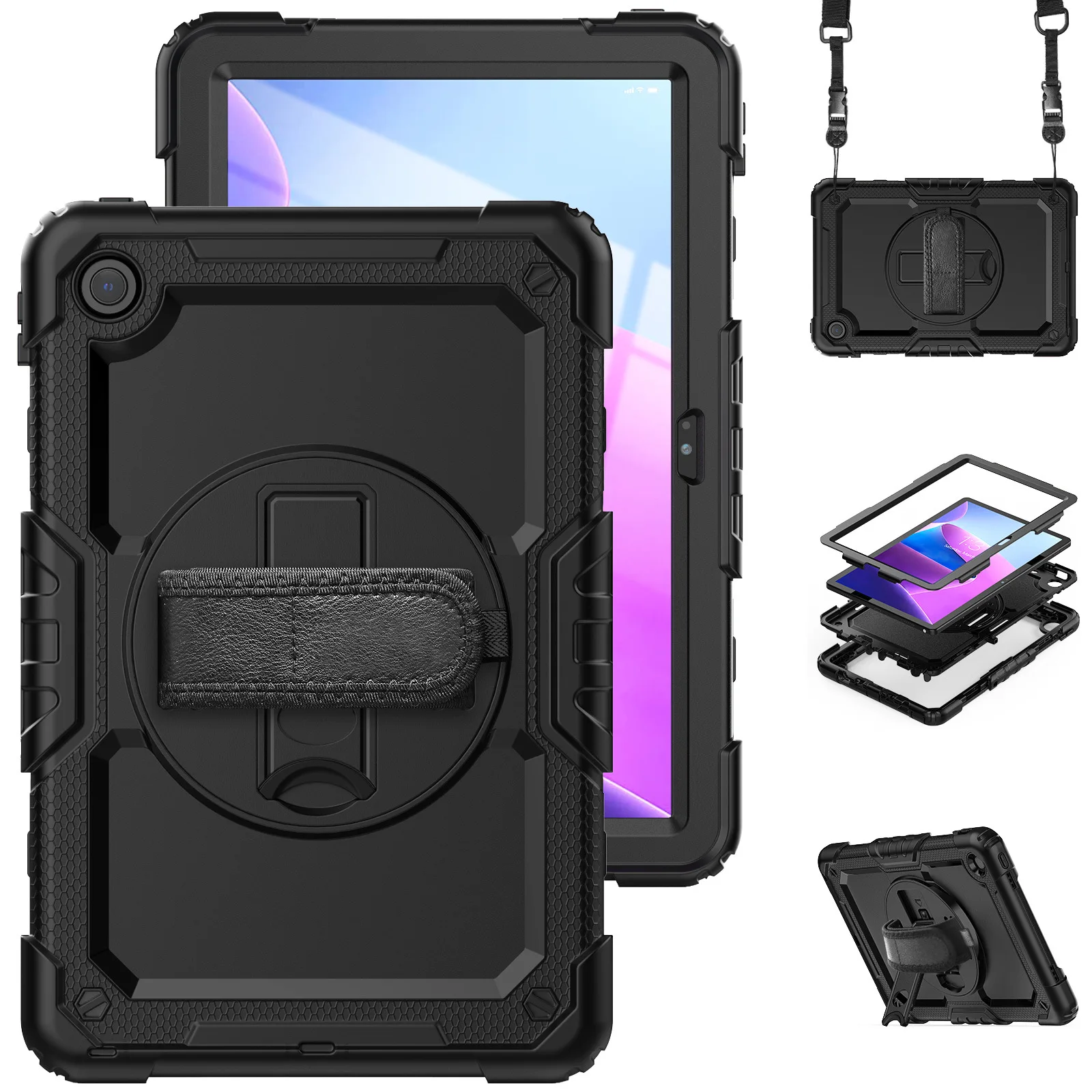 Lenovo Tablet M11 Accessories - Capa com Suporte e Alça para