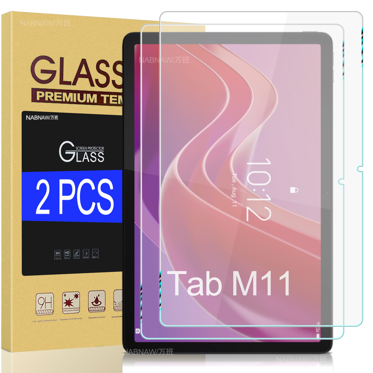 Lenovo Tablet M11 Accessories - 2 peças hd protetor de tela