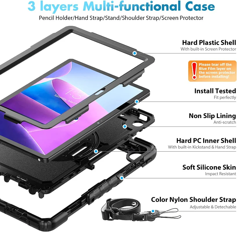 Capa com Suporte e Alça para O - Lenovo Tablet M11 Accessories avaliação e preço