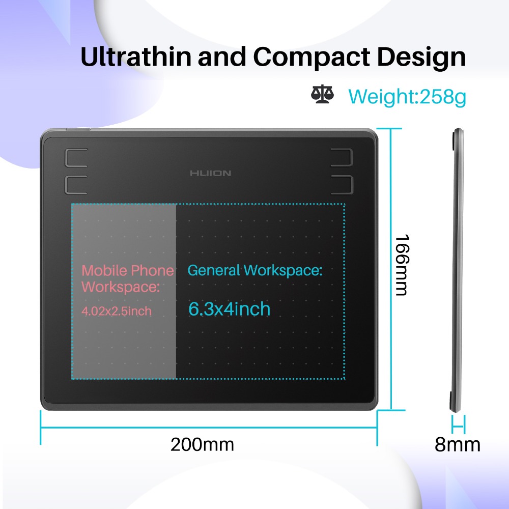 mesa digilitalizadora Huion hs - Graphic Tablet Accessories avaliação e preço