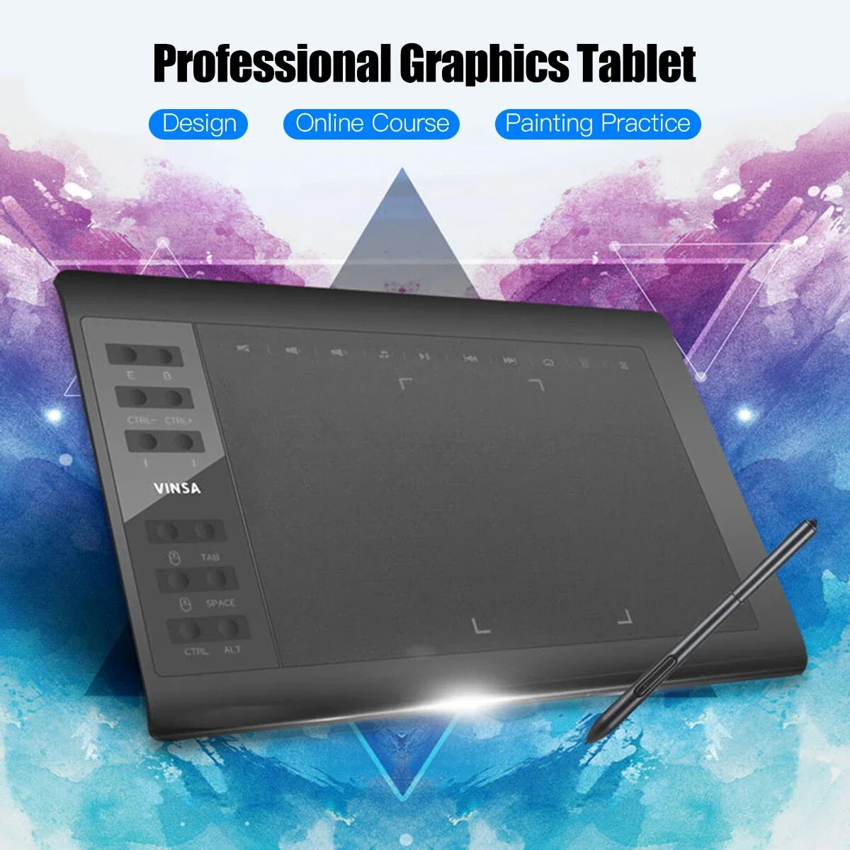 10x6 Polegada tablet de desenh - Graphic Tablet Accessories avaliação e preço